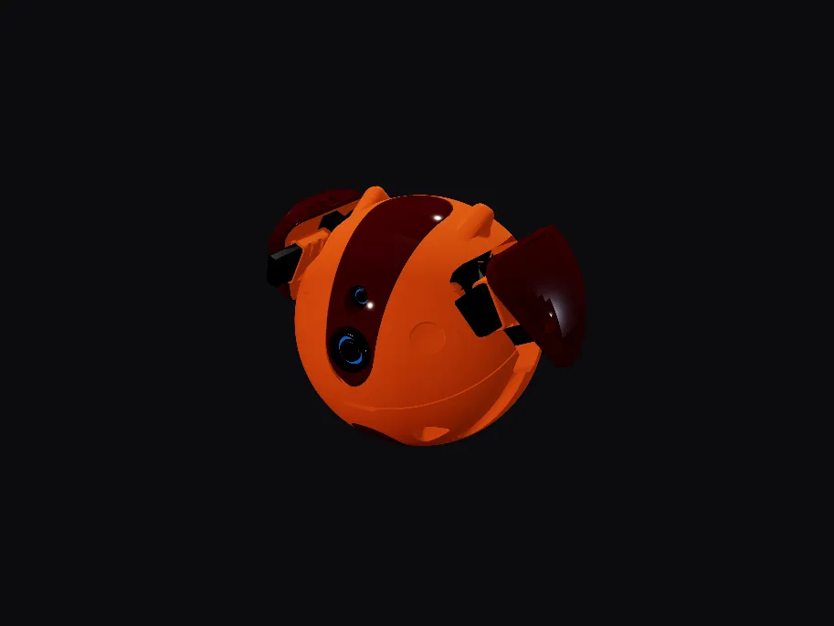 Orange Drone Robot
